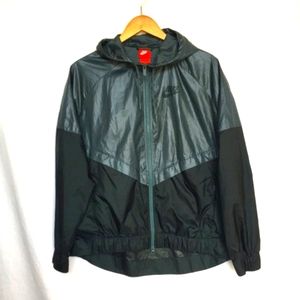 Nike Weather Resistant Full Zip Jacket  Dark Green Mens XL
